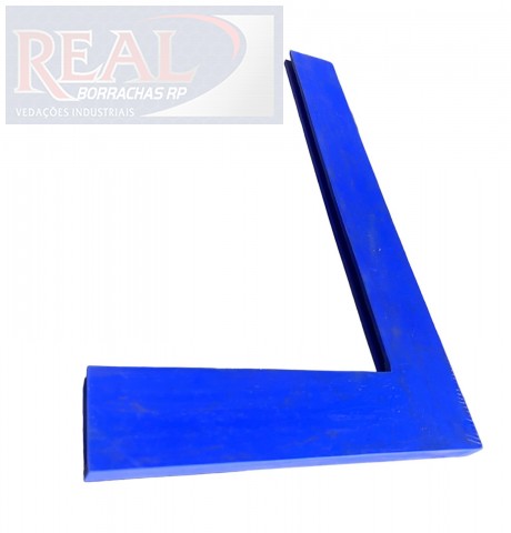 CÓD 000563 CANTONEIRA PROTETORA DE PORTA DE VIDRO 380 X 220 X 16 MM SILICONE AZUL
