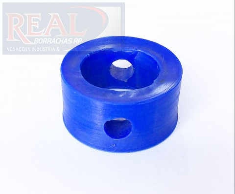 CÓD 000600 VEDAÇAO VALVULA BORBOLETA SILICONE COM CHANFRO EXT 35 MM X INT 22 MM X ALT 18 MM X FURO 7