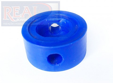 CÓD 000605 VEDAÇAO VALVULA BORBOLETA SILICONE COM DEGRAU EXT 40 MM X INT 19 MM X ALT 19 MM x FURO 8 