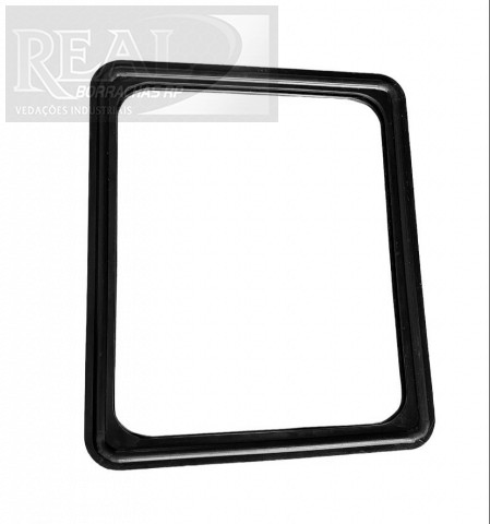 CÓD 000341 - VEDAÇAO TIPO C RETANGULAR EX 325 X INT 275 X ESP 14 X CANAL 5 MM - NBR 60 SH
