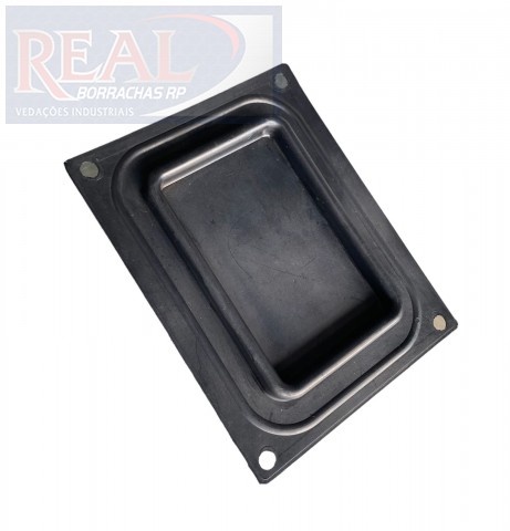 Codigo 00004 - Diafragma quadrado comp 135 x larg 105 X esp 2 mm - nbr