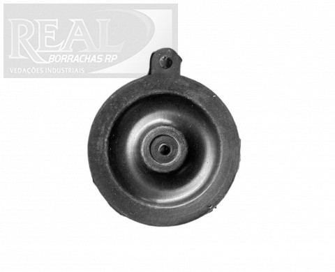 CÓD 000347 DIAFRAGMA MEMBRANA PULSADOR EXT 47 X ALT 5 X FURO 4 MM SILICONE 55 SHORE