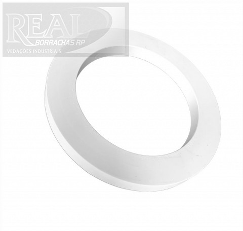 CÓD 000480 ARRUELA LISO EX 180 X INT 130 X ESP 16 SILICONE BRANCO 55/60 SHORE