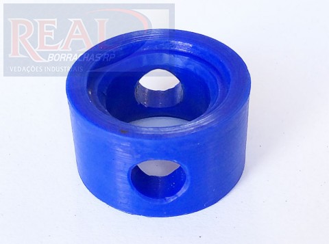 CÓD 000628 VEDAÇAO VALVULA BORBOLETA SILICONE COM DEGRAU EXT 36 MM X INT 21 MM X ALT 21 MM X FURO 10