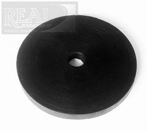 CÓD 000708 ARRUELA DE BORRACHA LISO EX 110 MM X INT 15 MM X ALT 10 MM