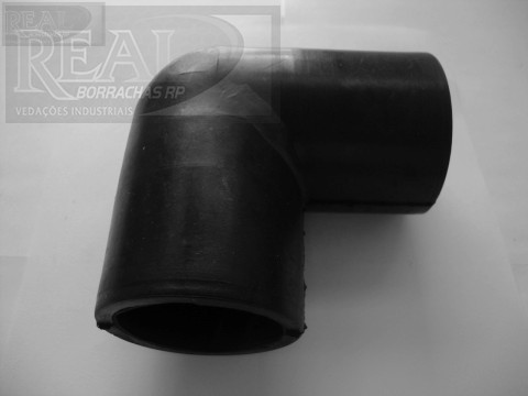 CÓD 000640 CURVA 50 X 38 MM BORRACHA PRETO NBR 65 SH