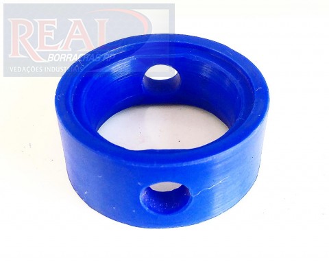 CÓD 000485 VEDAÇÃO BORBOLETA SILICONE COM DEGRAU EX 49.5 MM X INT 34,5 MM X ALT 19 MM X FURO 9 MM